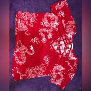 Red dragon top